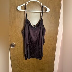 Torrid Black Lace Trim Camisole Sleepwear -3X